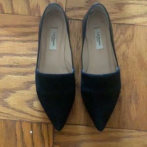 LK Bennett suede and leather flats